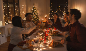Christmas guests at a holiday party in Hagerstown, MD