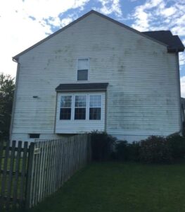Before house washing by Complete Power Wash pressure washing company in Hagerstown, MD.